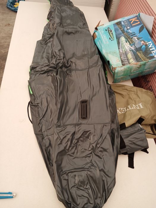 Dmuchany kajak INTEX Challenger K1 pneumatyczny 1 osobowy Nowy wiosło