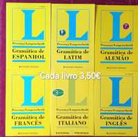 Gramaticas/Dicionários Inglês,francês,italiano/alemão -Novos a estrear