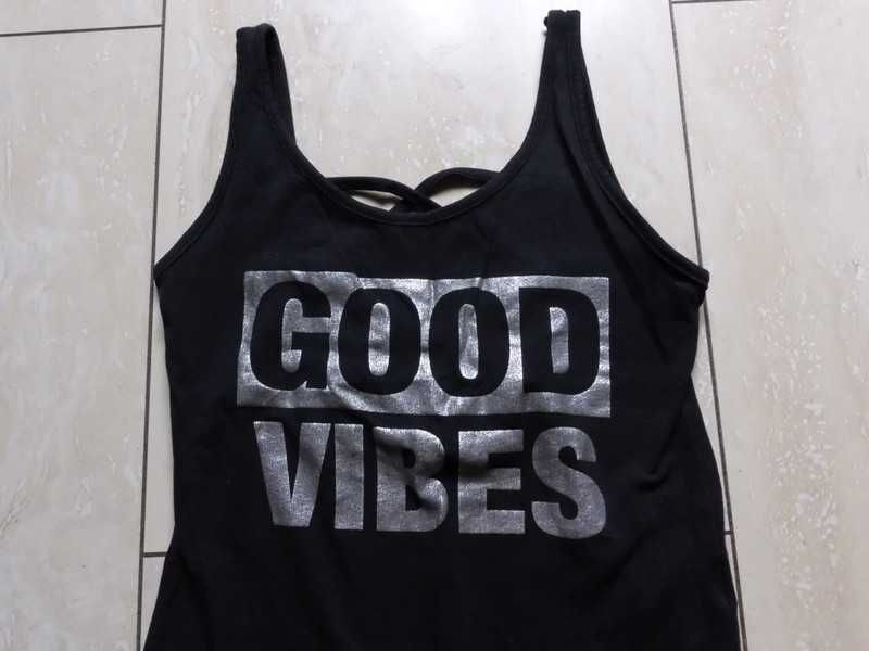 Czarne body Good Vibes Atmosphere 34,XS