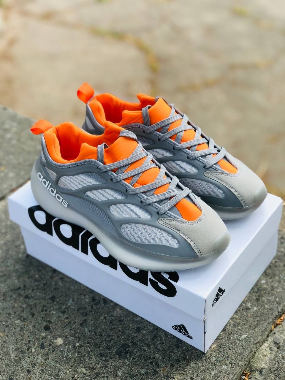Мужские кроссовки Adidas Серые летние кросовки Адидас Кросівки Адідас