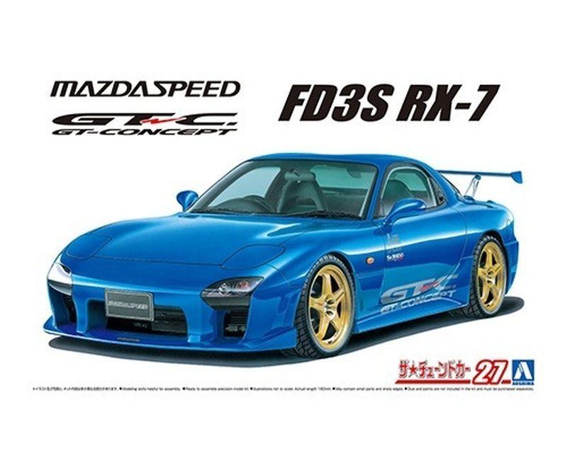 Aoshima 06147 MC#27 Mazda Speed FD3S RX-7 A-Spec GT-C '99 (Mazda) 1/24