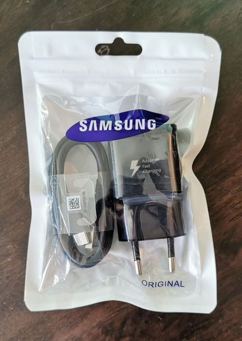 Ładowarka SAMSUNG 15W z kablem USB A do typ C 1m Czarna