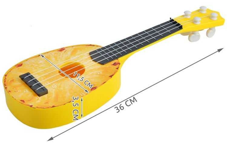 Miniaturowa Gitara dla dzieci ukulele - ananas