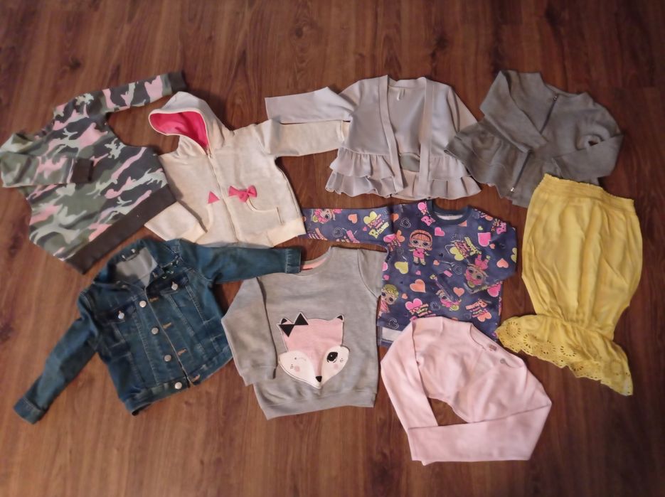 Mega Giga Paka ubranek dla dziewczynki  3 - 5/6 lat. Zestaw ubrań