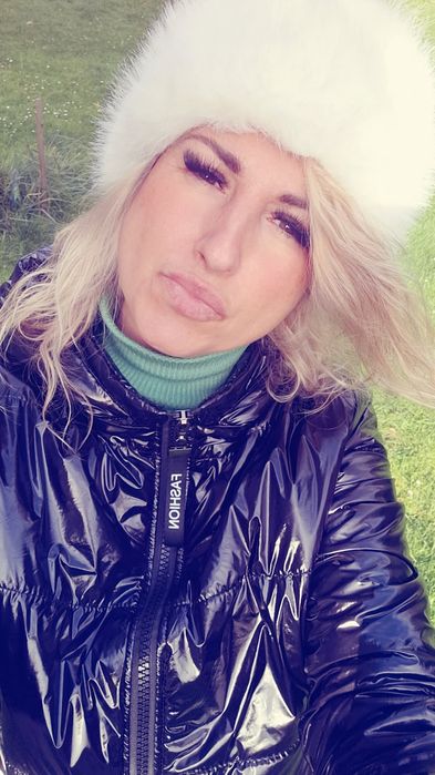 Opaska biała puszysta ciepla