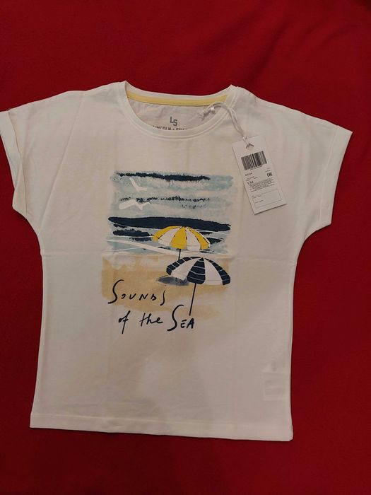 Lincoln Sharks Letnia bluzeczka mieniąca się T-shirt bawełniany