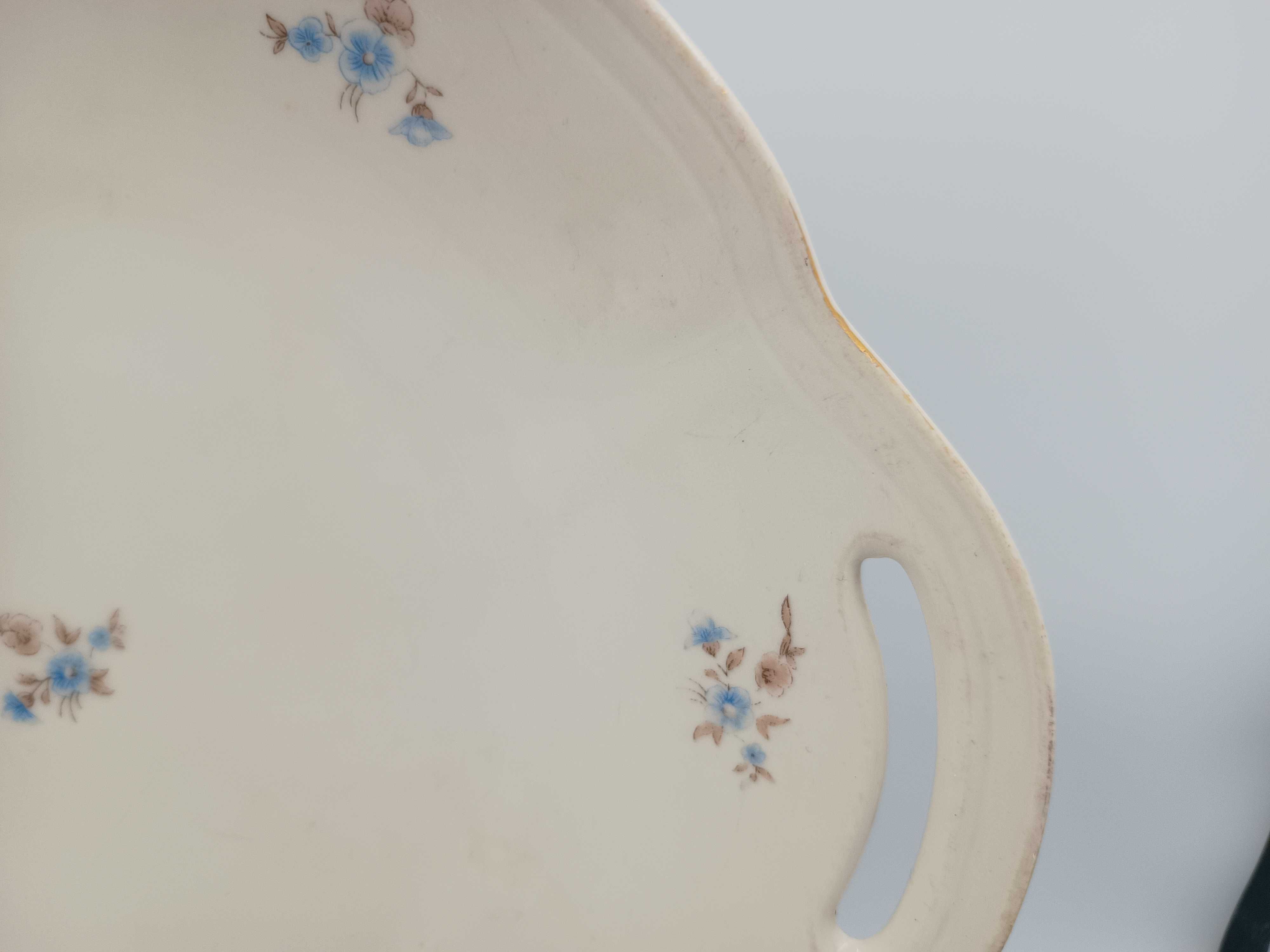 Patera Tułowice duży talerz z uszami porcelana z PRL 3