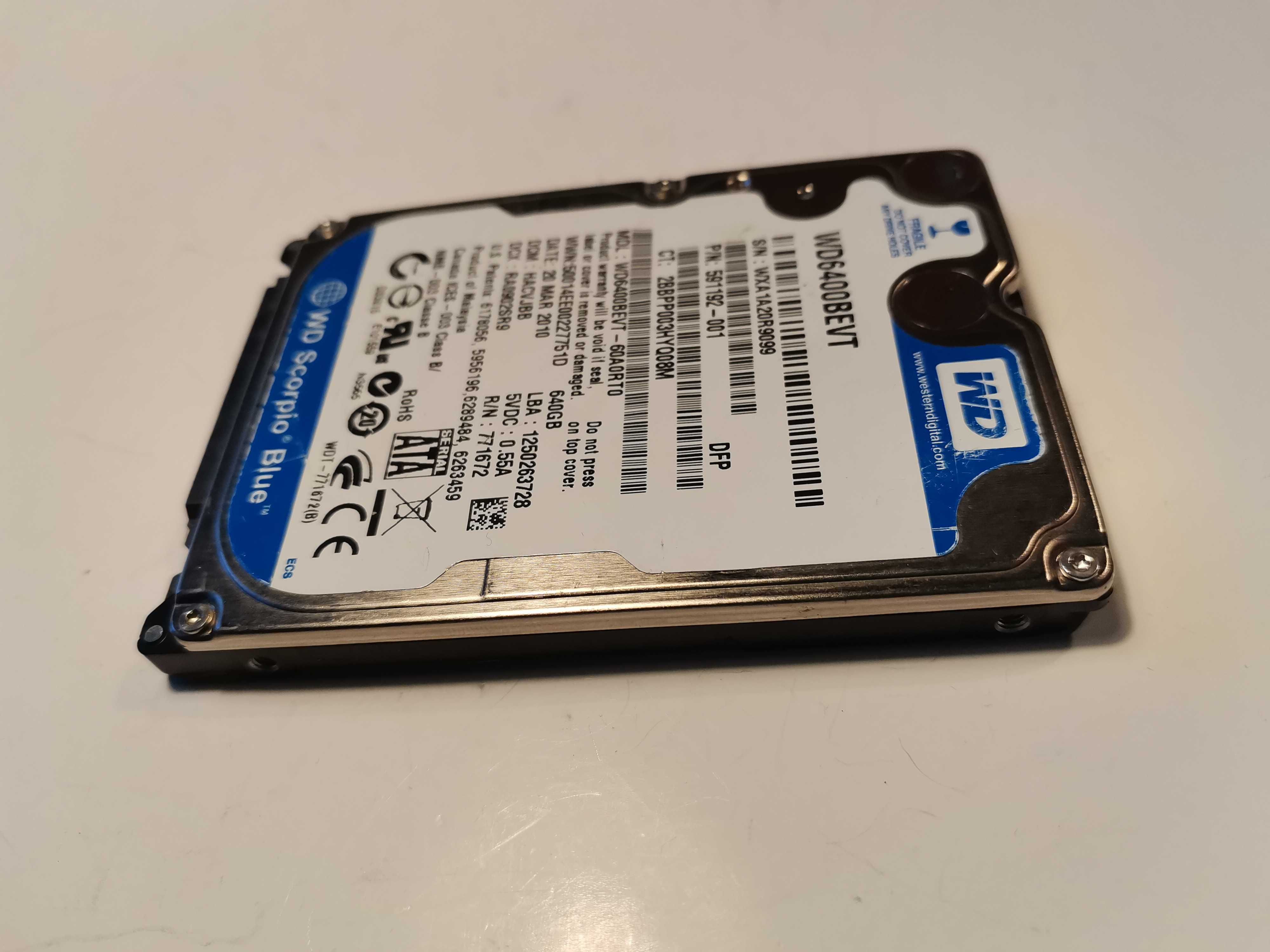 Dysk WD Scorpio Blue 640GB