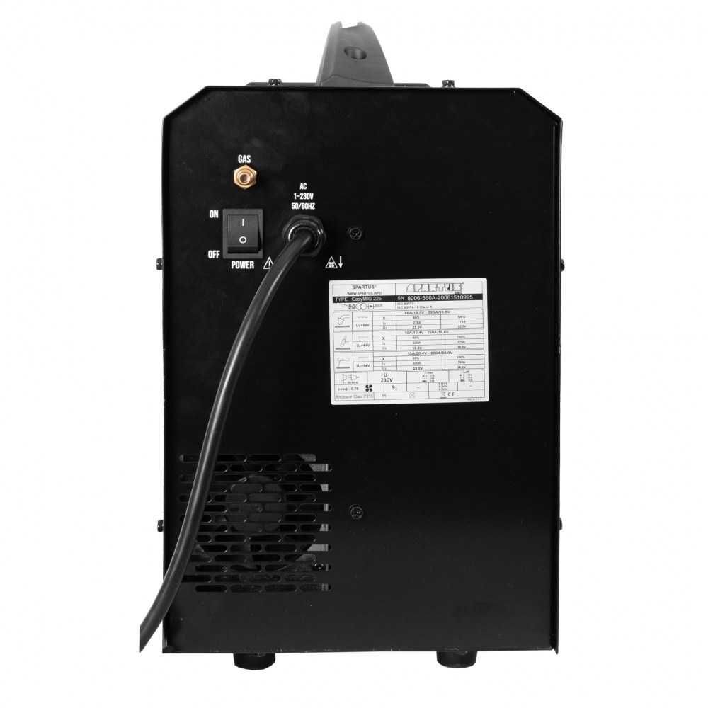 Półautomat spawalniczy SPARTUS® EasyMIG 225 podajnik 4x4 na rolkę 15kg