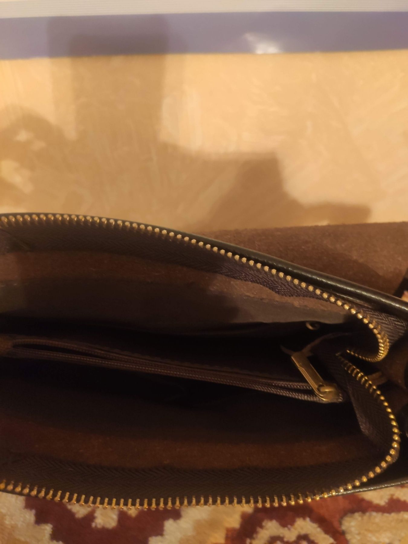 Совершенно новая кожаная мужская сумка через плечо Polo videng