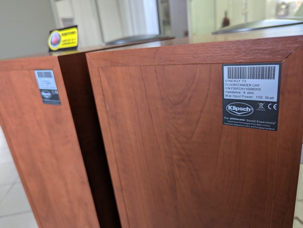 ТОП! Акустика Klipsch F3 Synergy. 2НЧ-20см. 97 дБ! Вес 55 кг.