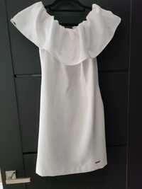 Biała elegancka sukienka XS Caramella Moda