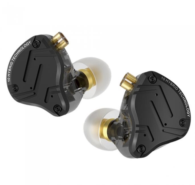 Słuchawki dokanałowe KZ ZS10 PRO X black, czarne, nowe, zafoliowane