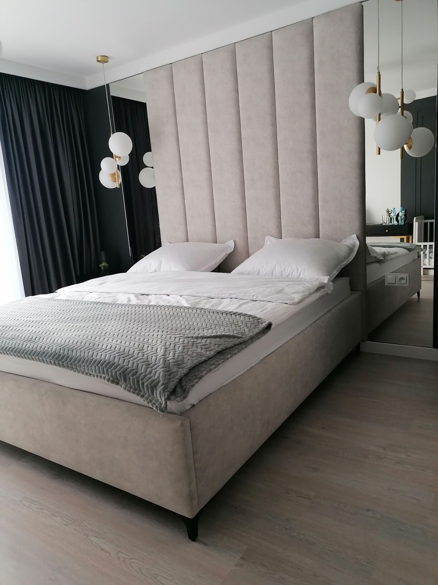Panele tapicerowane na wymiar ścianka łóżko box podstawa łóżka panel