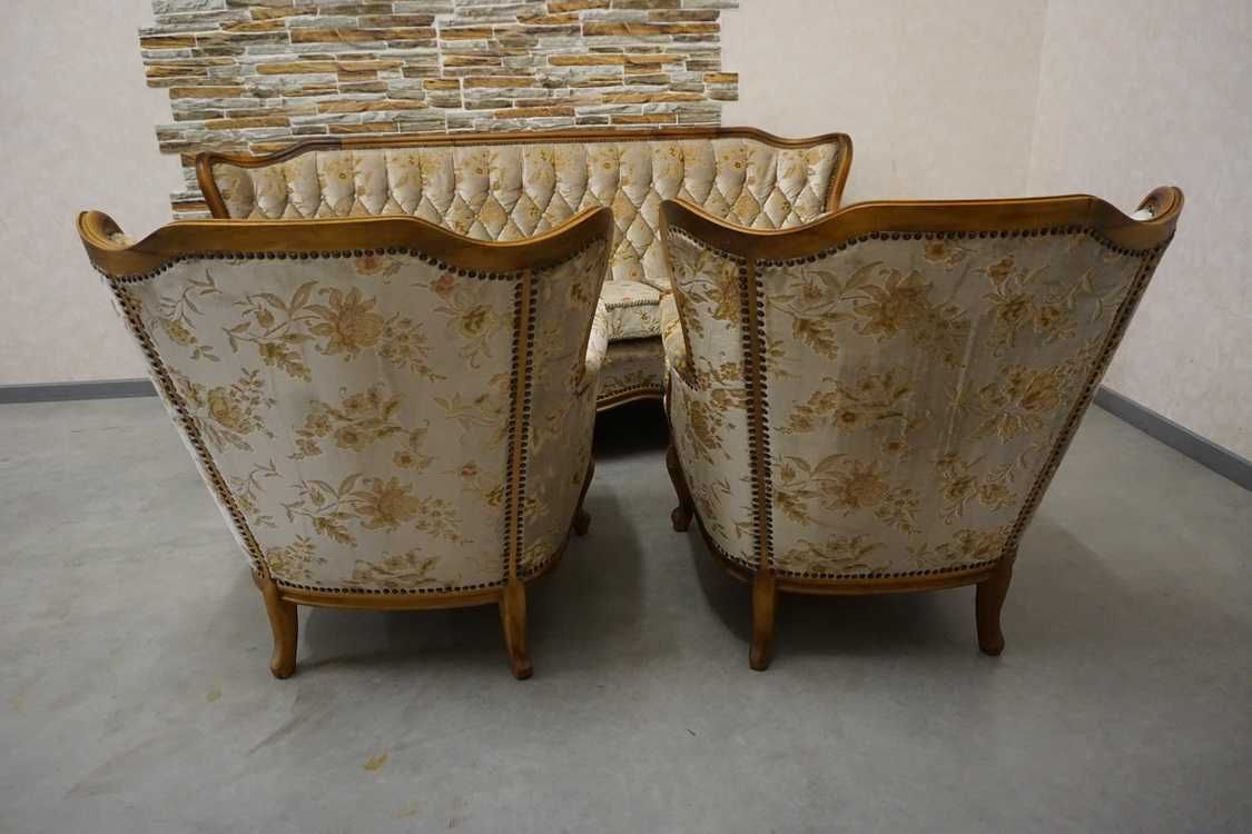Zestaw Wypoczynek 3+1+1 Chippendale Warrings Ludwik Filip w-1004 -10%