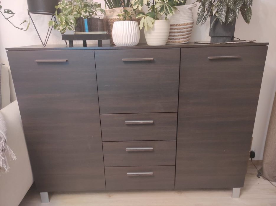 Komoda 150, wenge BRW Black Red White