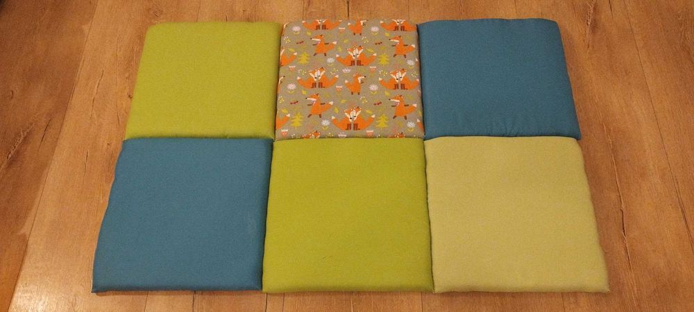 Panele tapicerowane 40x40 hand made 6 szt.
