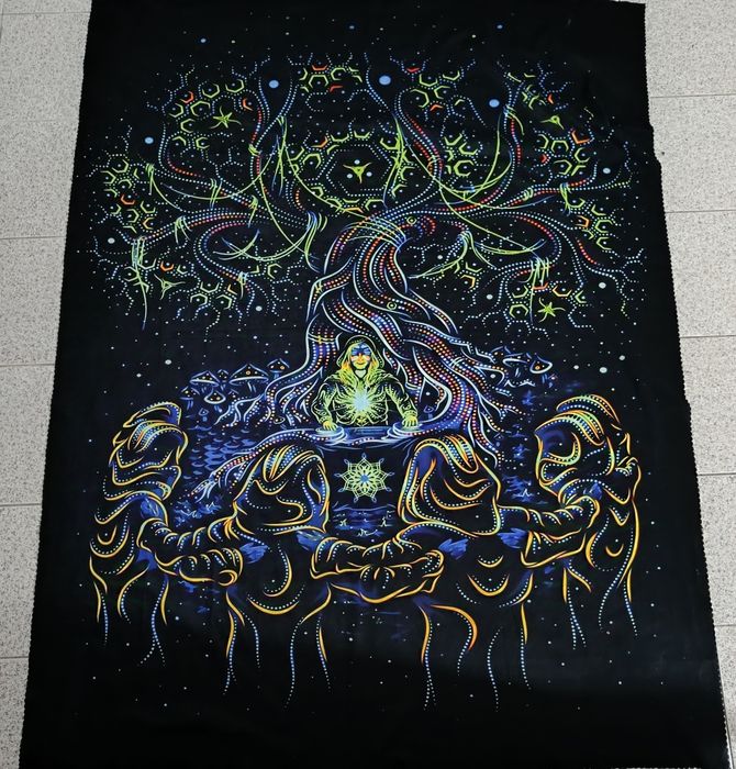 ( 3 ) Panos decorativos com efeito UV