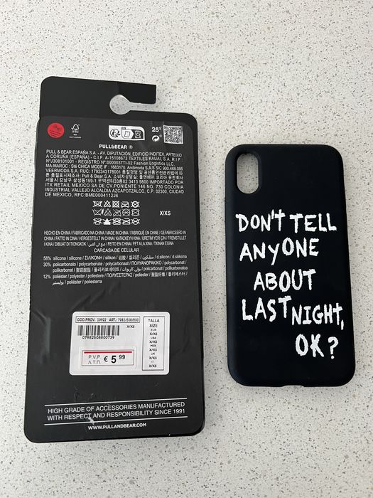 Capa NOVA da PUL&BEAR para IPhone X ou XS