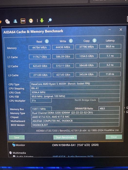 Оперативна пам'ять DDR4 SO-DIMM 32GB 2x16GB 3200MHz CL22 для ноутбука