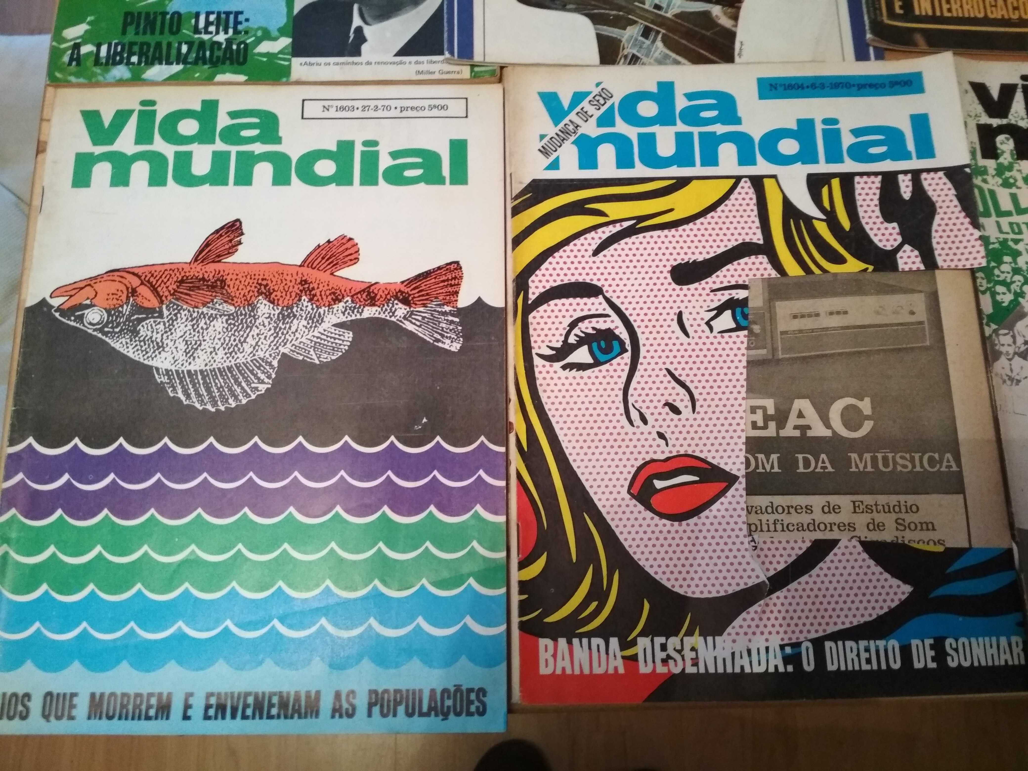 13 revistas Vida mundial, anos 70