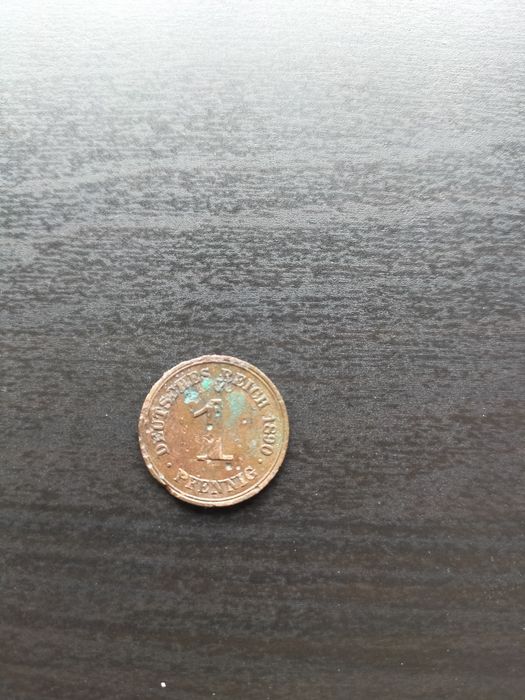 Moneta 1 Pfening z 1890 roku