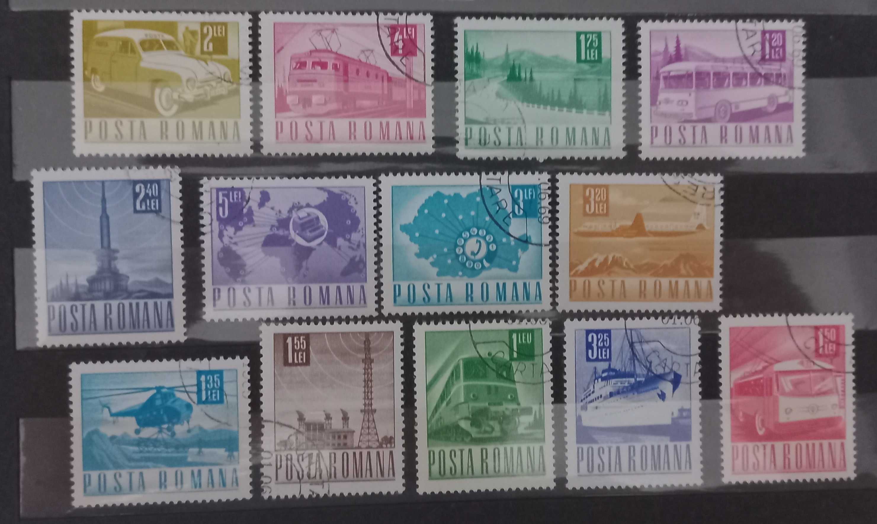 Zestaw znaczków  - Rumunia - 1967 - Infrastruktura