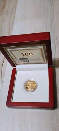 Złota moneta 100zł Euro 2012