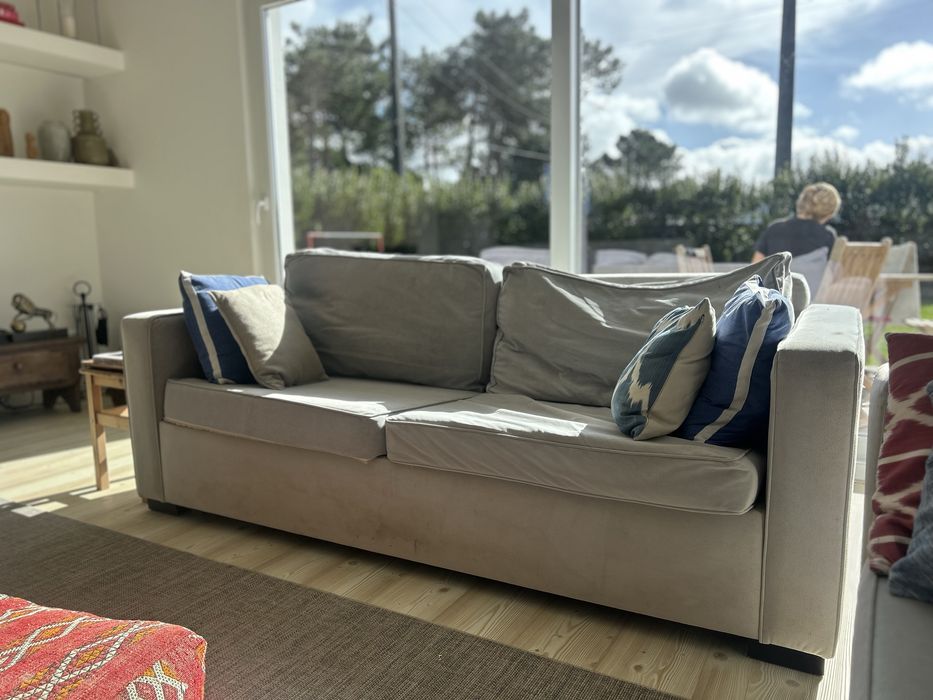 2 sofas cama com tecido lavavel