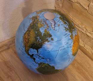 Globus topograficzny - ukształtowanie terenu