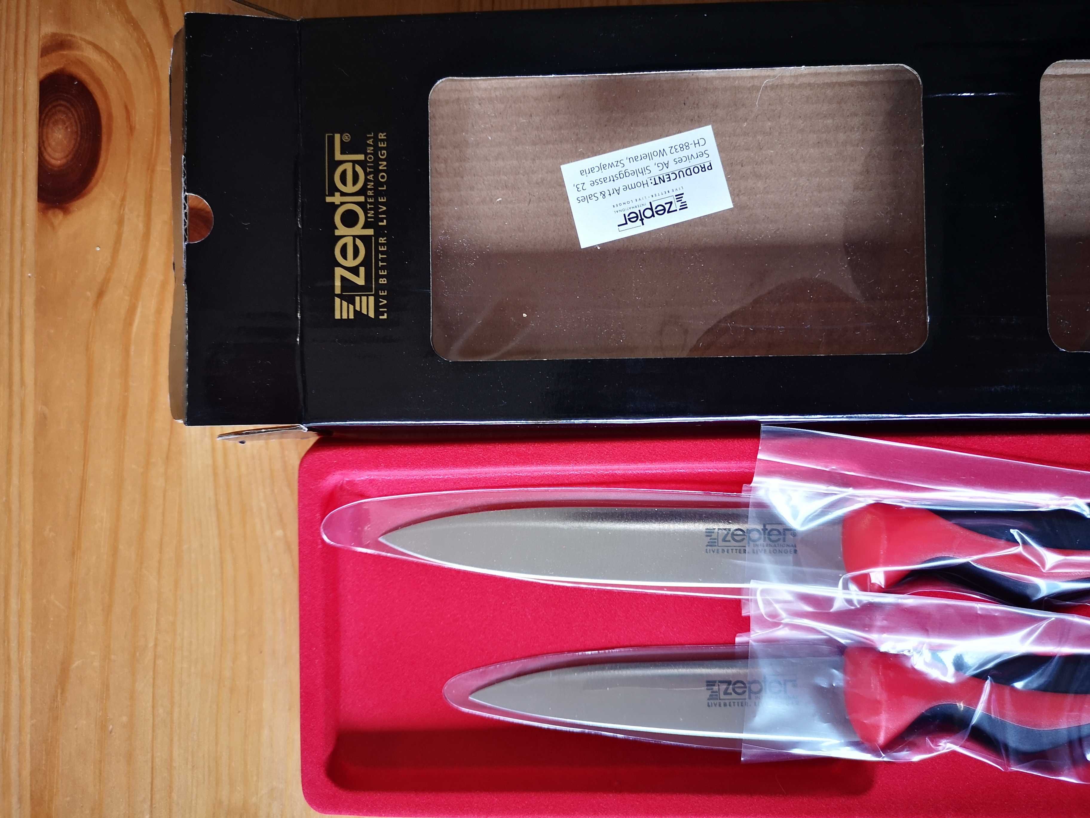nowy zestaw noży Zepter ostrzonych laserowo 2 SZT.
