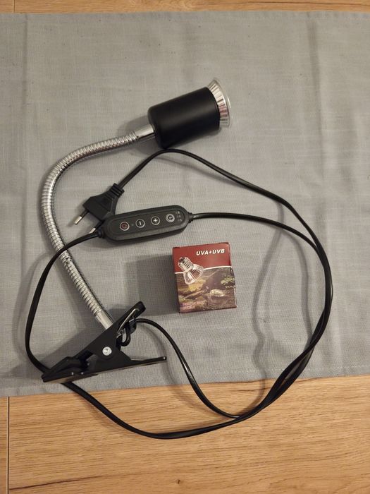 Lampa grzewcza do terrarium UVA UVB // dla żółwia węża jaszczurek żab