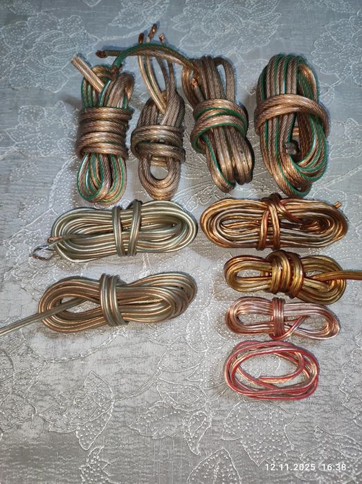 Nakamichi Конектори Штекери, Кабелі - ціна вказана за весь лот!