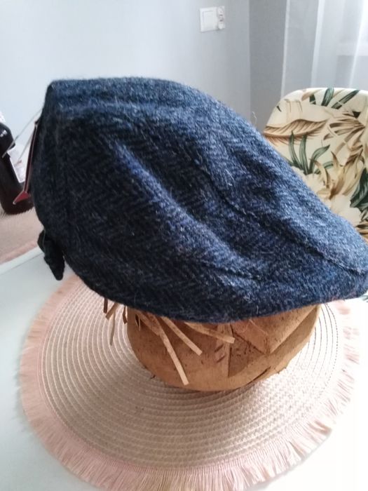 Piękny wełniany kaszkiet męski czapka