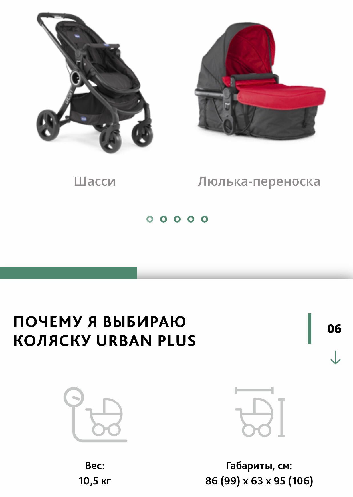 Коляска Chicco Urban plus 2 в 1