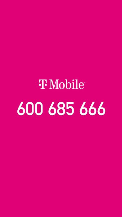 Złoty platynowy numer telefonu T-mobile - super dla firm !
