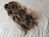 Doczepiane włosy clipin 65cm blond ciemny brąz