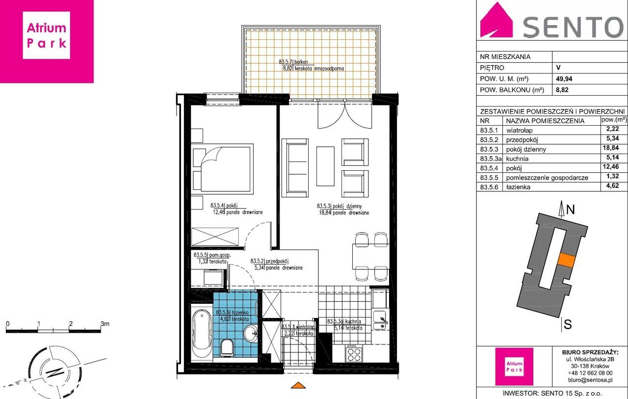 DO WEJŚCIA ul Bociana super 2 pokoje 50m² przy O3 Opolska 29 Listopada