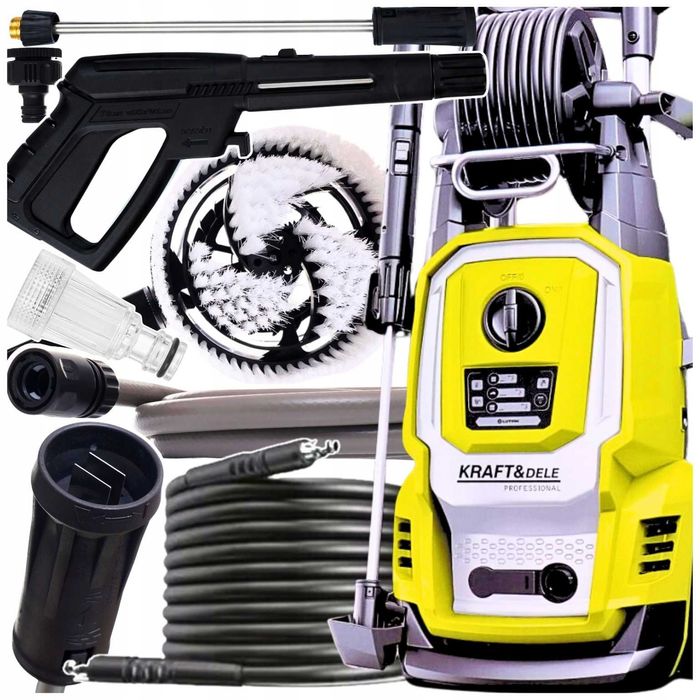 Myjka Ciśnieniowa 280bar Mocna Mosiężna Pompa Indukcja 3000W Profess*