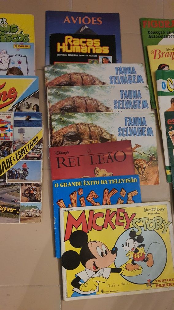 Cadernetas cromos