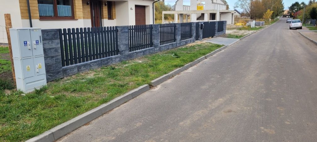Ogrodzenia betonowe,  panelowe 3D