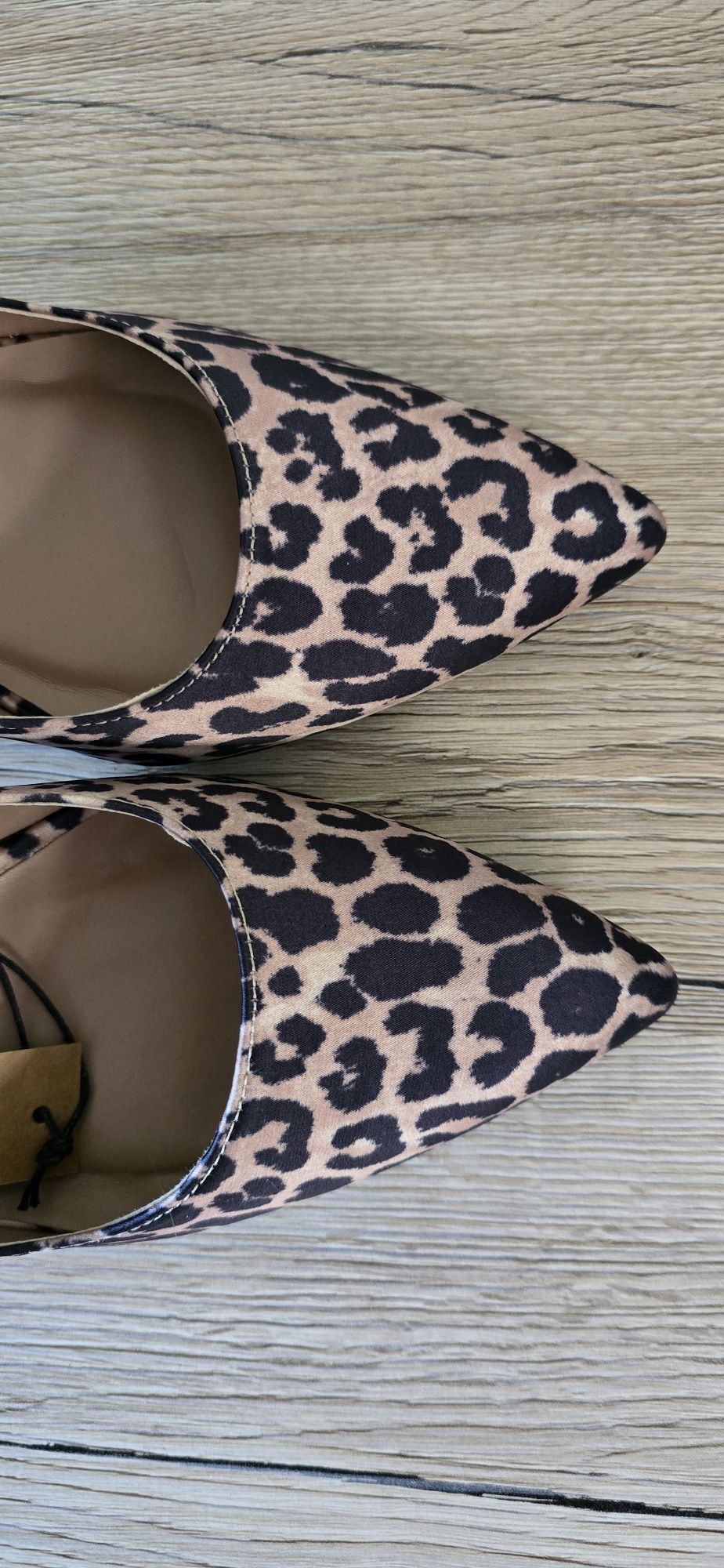 Nowe Efektowne Szpilki Na Wysokim Obcasie W Kolorze Leopard Roz. 45