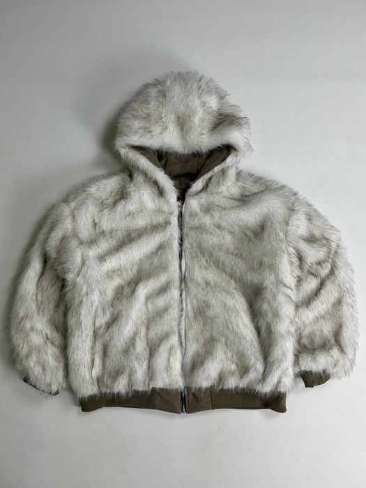 Бомбер Аляска куртка Bomber бежева zip up куртка зіпка курточка S M L