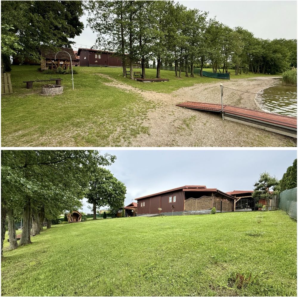 Wynajem Domku nad jeziorem Sauna Bania Jacuzzi Wakacje Nocleg Weekend