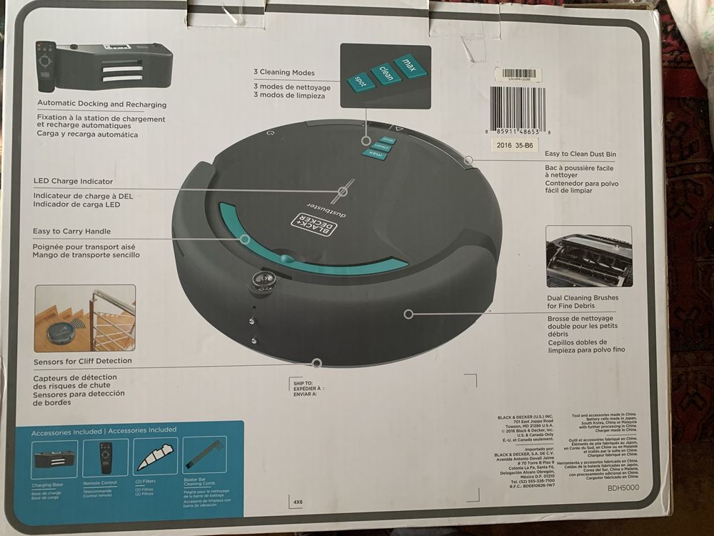 Black Decker BDH5000 робот пылесос