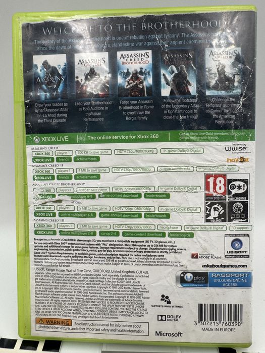 Assassins Creed Heritage Collection Xbox 360 Gwarancja