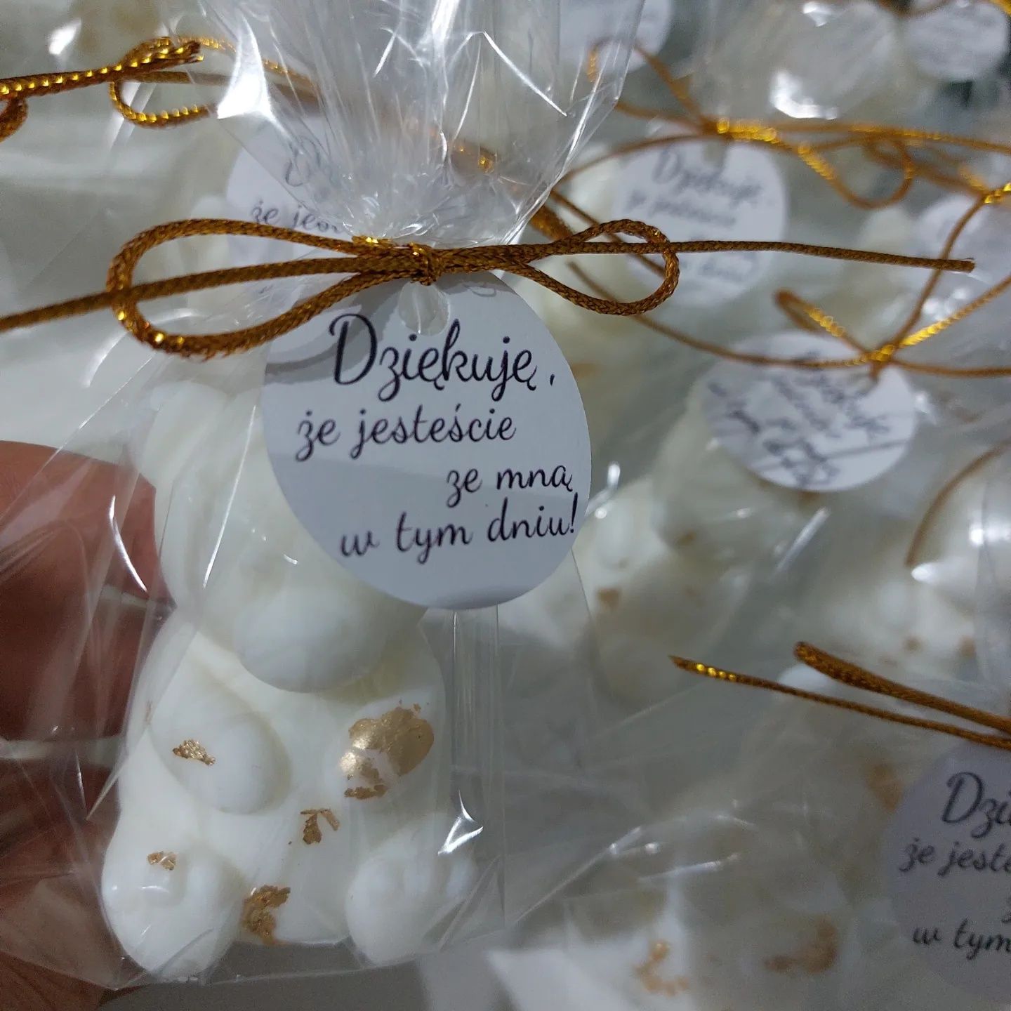 Podziekowania na chrzest świety baby shower roczek urodziny
