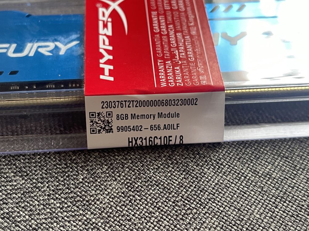 Оперативна пам’ять FURY HyperX DDR3 (Kingston) 2 по 8gb 1600МГц
