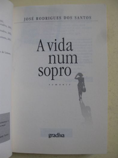 A Vida num sopro de José Rodrigues dos Santos