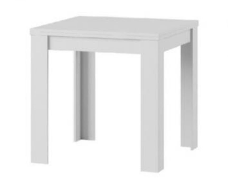 Stół Saturn kwadratowy rozkładany biały 90x90 90x180